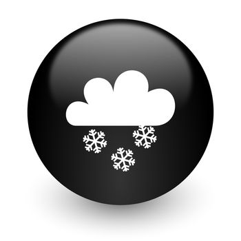 black glossy computer icon