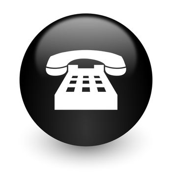 black glossy computer icon