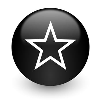 black glossy computer icon