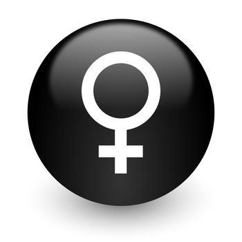 black glossy computer icon