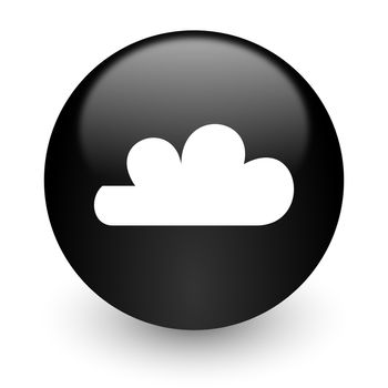 black glossy computer icon