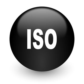 black glossy computer icon