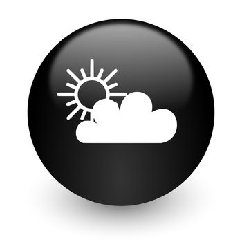 black glossy computer icon