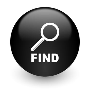 black glossy computer icon