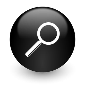 black glossy computer icon