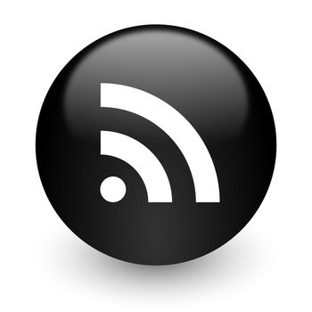 black glossy computer icon