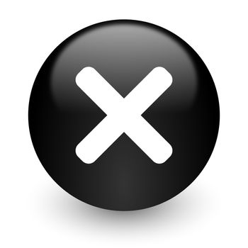 black glossy computer icon