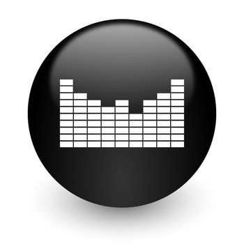 black glossy computer icon
