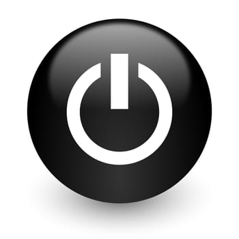 black glossy computer icon