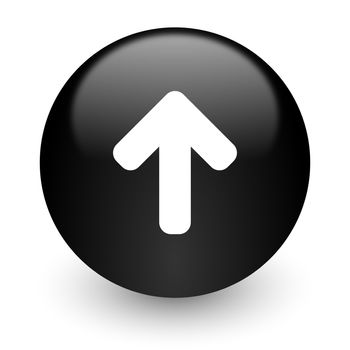 black glossy computer icon