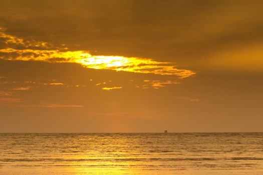 Beautiful sunrise sky with clouds 