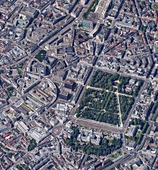 Brussels Belguim aerial view