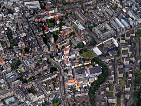 Edinburgh Scotland aerial view