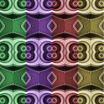 Digital computer graphic - seamless decorative ornament for design.