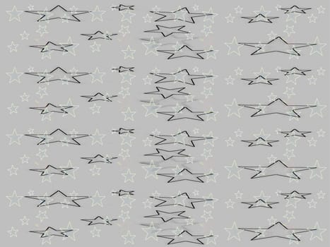 Digital computer graphic - decorative seamless ornament with a stars for design.