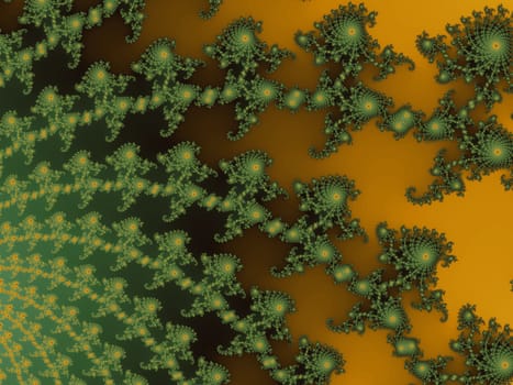 Digital computer graphic - rendering. Decorative fractal background for design.