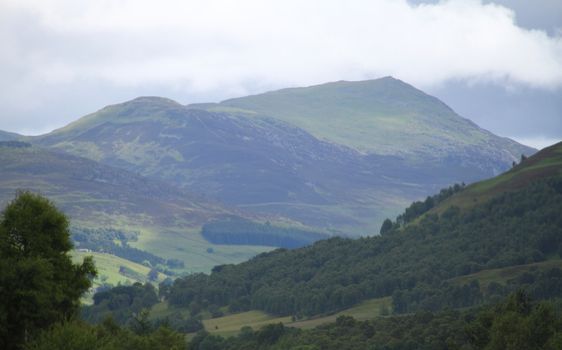 Mist over the Cairngorms Scotland UK