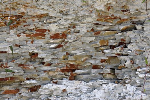 The white cliffs of Byala form a decorative wall towards the Black Sea