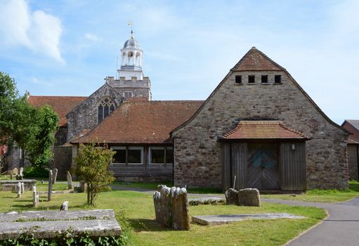 St. Thomas and All Saints Church and graveyard in Lymington, Hampshire