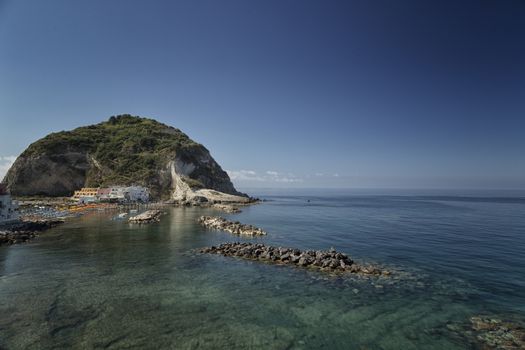 A view of Sant���Angelo in Ischia island in Italy