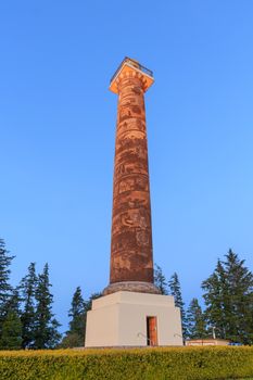 The Astoria Column in Astoria, Oregon.