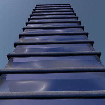 Skyscraper seen from below, 3d render