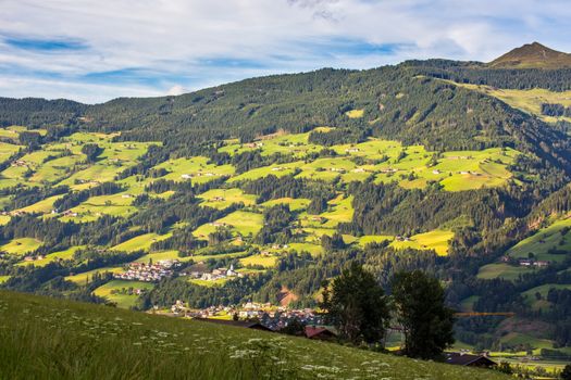 Large view of the high mountains Alps Austria