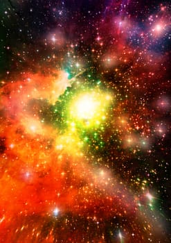 Star field in space a nebulae and a gas congestion. "Elements of this image furnished by NASA".
