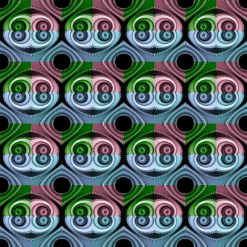 Digital computer graphic - seamless decorative ornament for design.