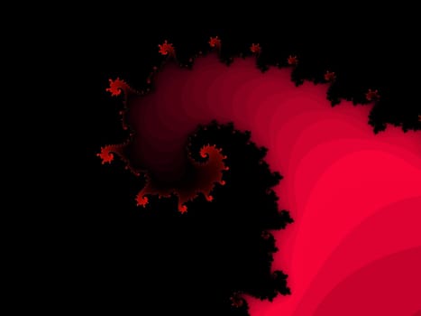 Digital computer graphic - rendering. Patterned fractal background for design.