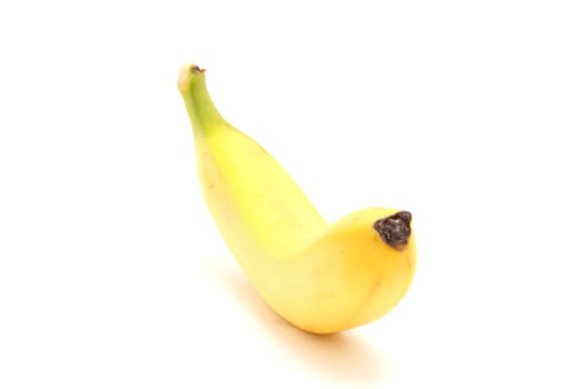 banana on a white background