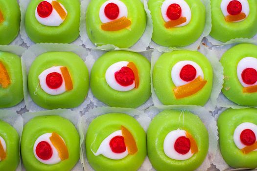 View of tray with delicious sicilian pastries