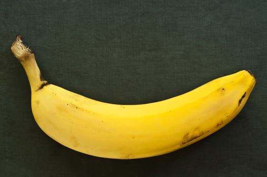 banana closeup on chalkboard background