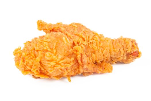 Fried chicken isolated on white background