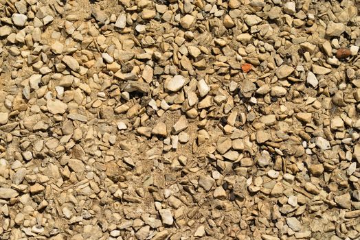 The gray chippings. Close up industrial background