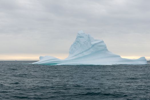 Beautiful iceberg in arctic waters around Disko Island in Greenland