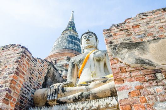 wat yai chai mongkol, Autthaya thailand.