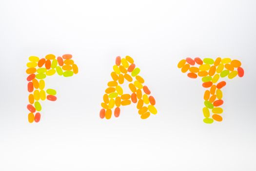 Jelly Bean arrange to be "fat" text