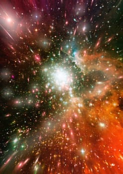 Star field in space a nebulae and a gas congestion. "Elements of this image furnished by NASA".