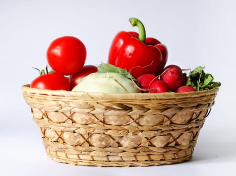 basket of vegetable