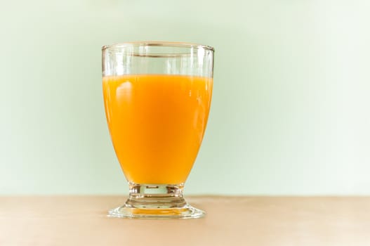 glass of orange juice isolated