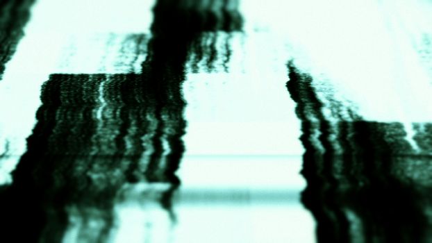 TV Noise 0732. Abstract digital data forms.