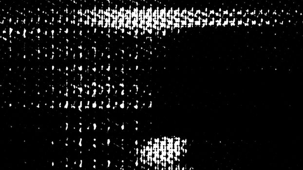 Halftone Abstraction 053. Black and white halftone screen image abstraction.