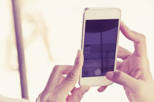 Woman Using a Smart Phone