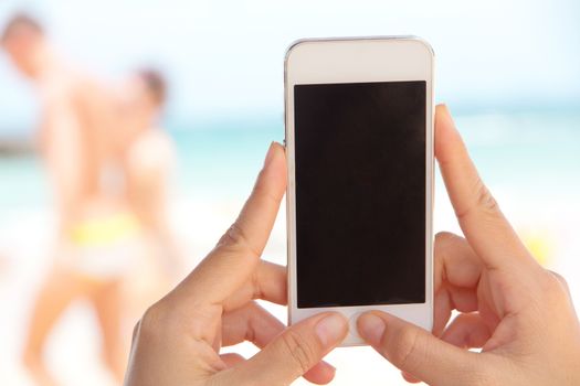 Woman Using a Smart Phone