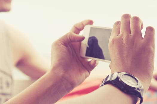 Teenagers With Mobile Phone