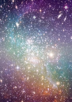 Small part of an infinite star field of space in the Universe. "Elements of this image furnished by NASA".
