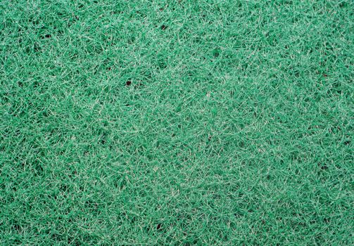  Texture of green synthetic sponge fibers                              