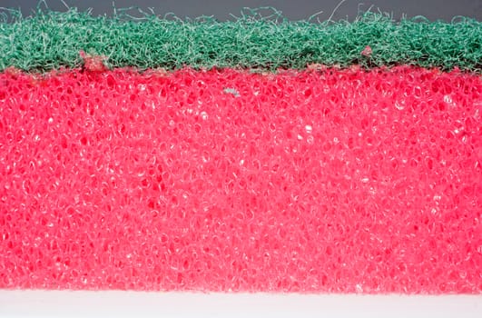 Texture sponges for washing dishes in profile                               