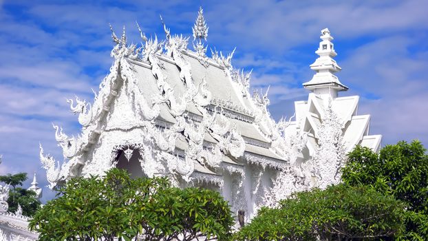 Wat Rong Khun. More well-known among foreigners as the White Temple, is a contemporary unconventional Buddhist temple in Chiang Rai, Thailand